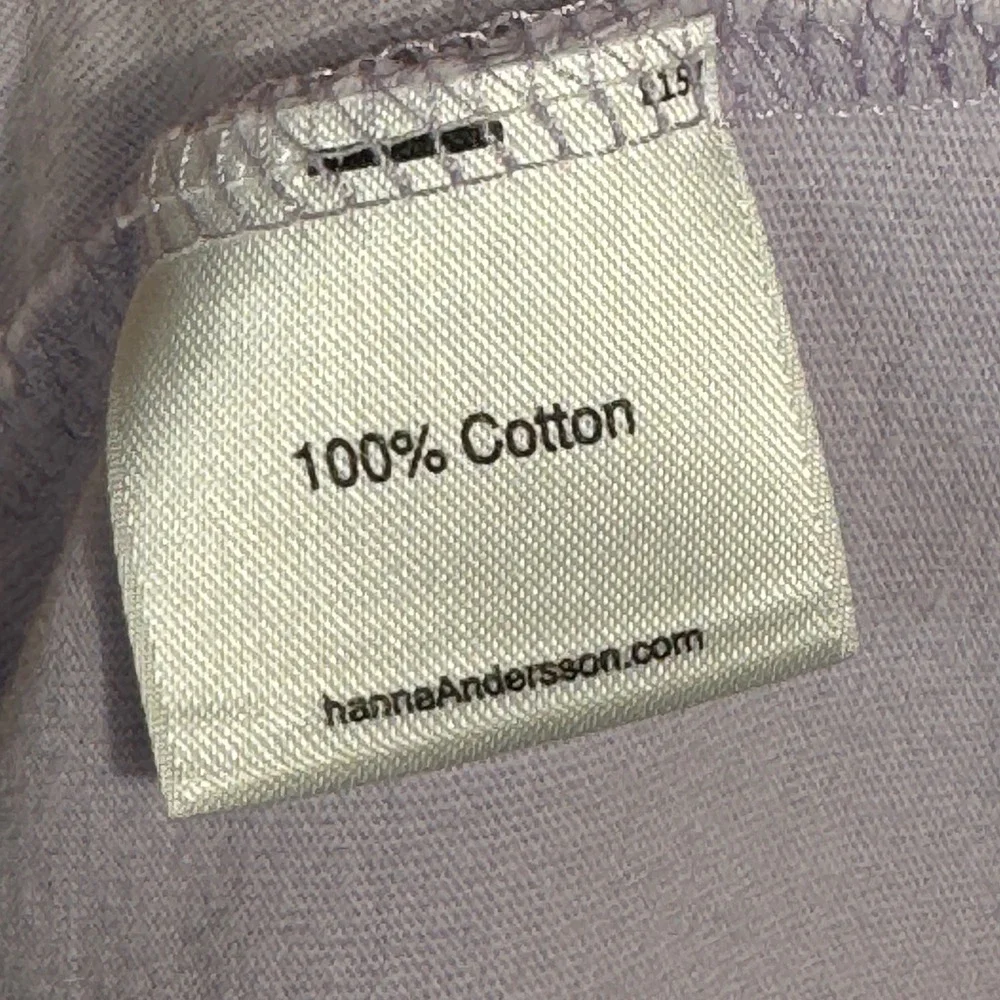 Hanna Andersson Knit Dress Kids Size 10 Lavender Purple Cotton Short Sleeve